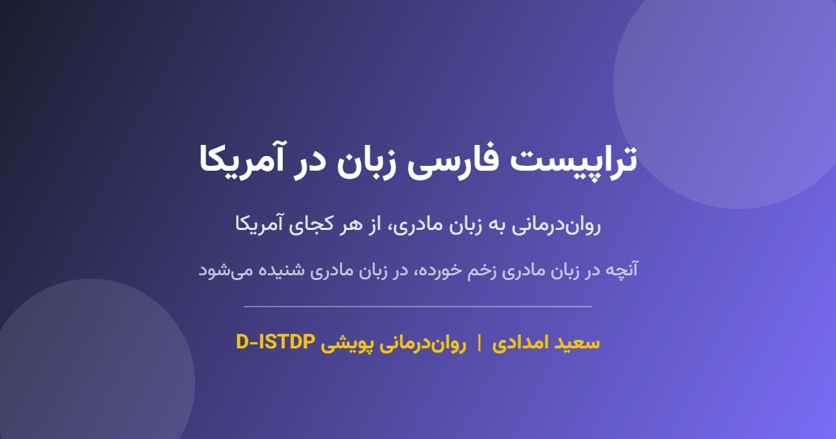 تراپیست فارسی زبان در آمریکا در جلسه روان‌درمانی آنلاین